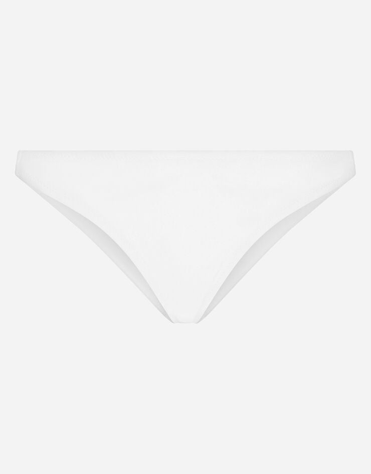 Dolce & Gabbana Bikini bottoms with DG logo White O2A31JFUGA2