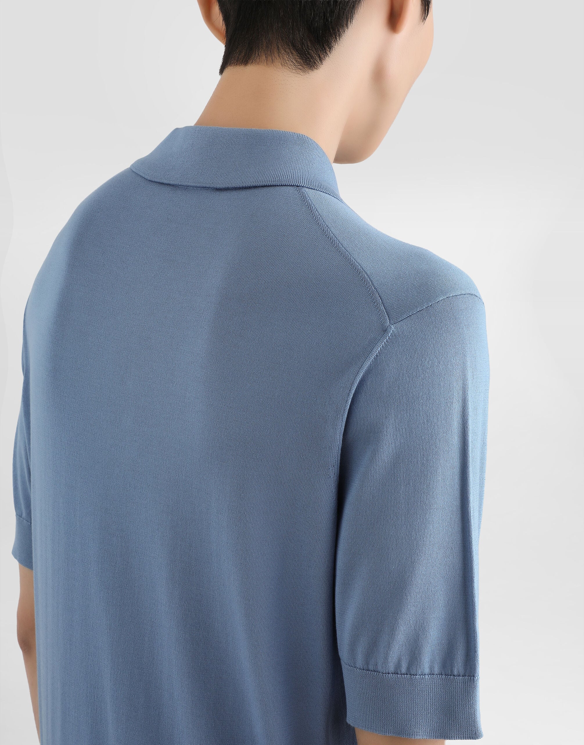 Silk polo shirt - thumbnail 5