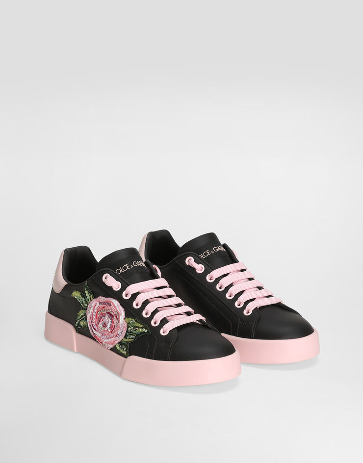 Dolce & Gabbana Zapatilla Portofino Light en piel de becerro Multicolor CK2318A6O56