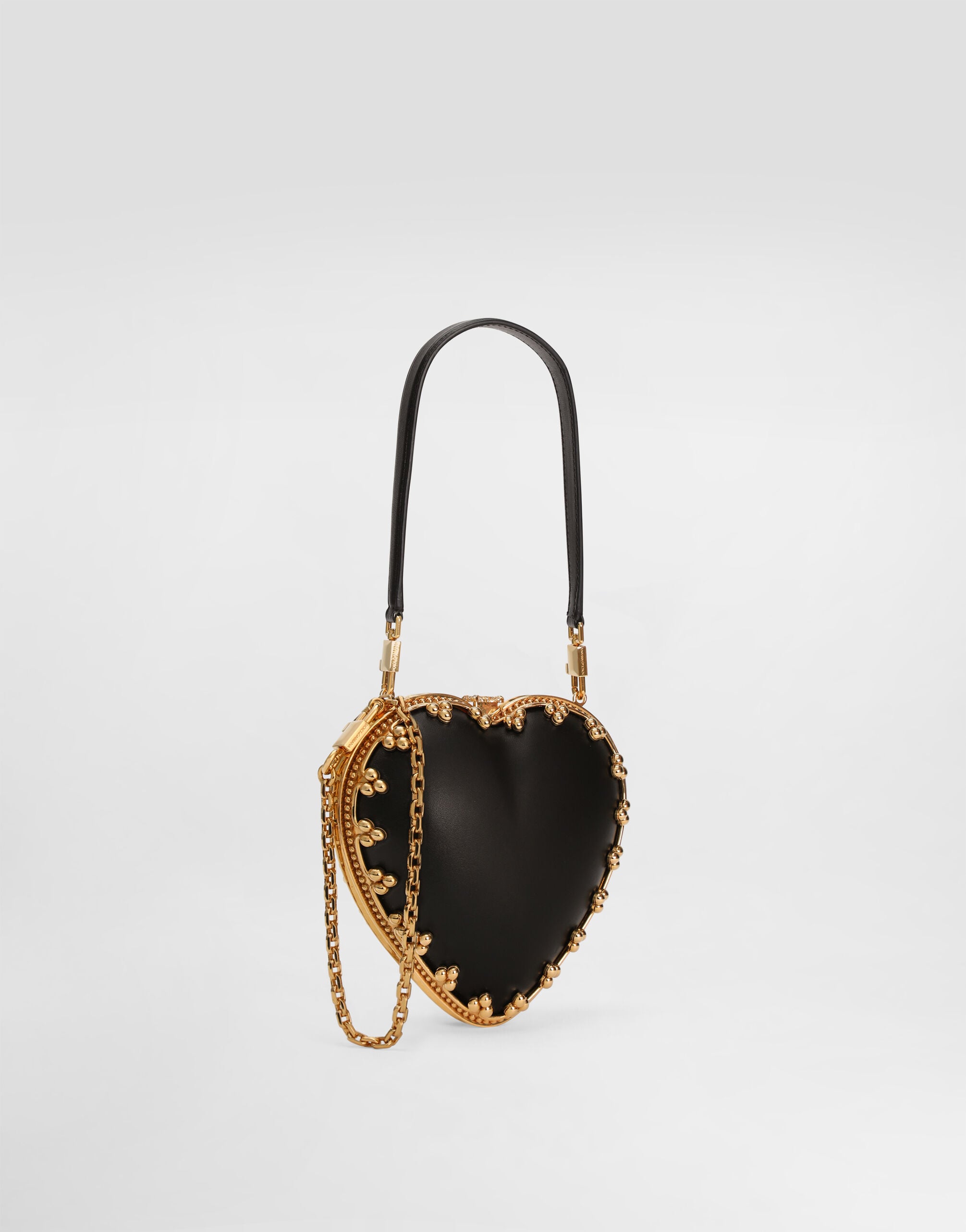 【美品】maison de Dolce ファーリーNT black Minaudière dolce box in nappa leather in Multicolor for Women