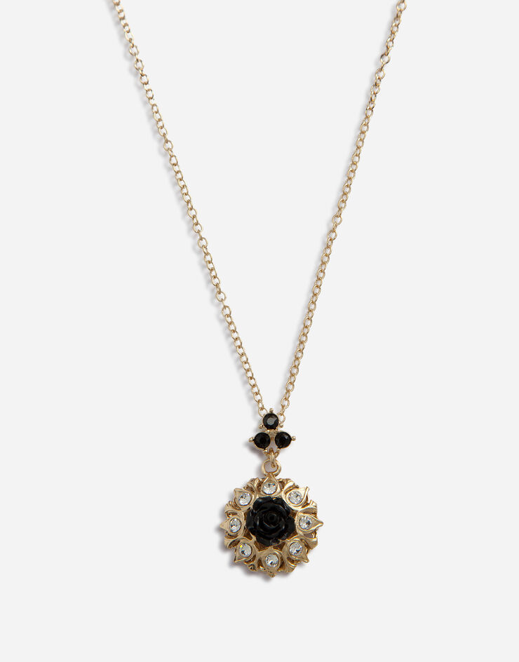 Dolce & Gabbana Necklace with rhinestone pendant ЗОЛОТОЙ WNM2D1W1111