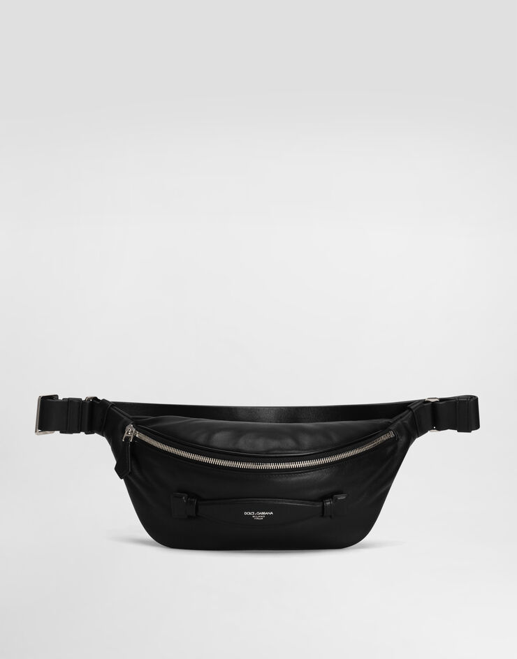 Dolce & Gabbana Calfskin nappa leather belt bag Black BM2434AF984