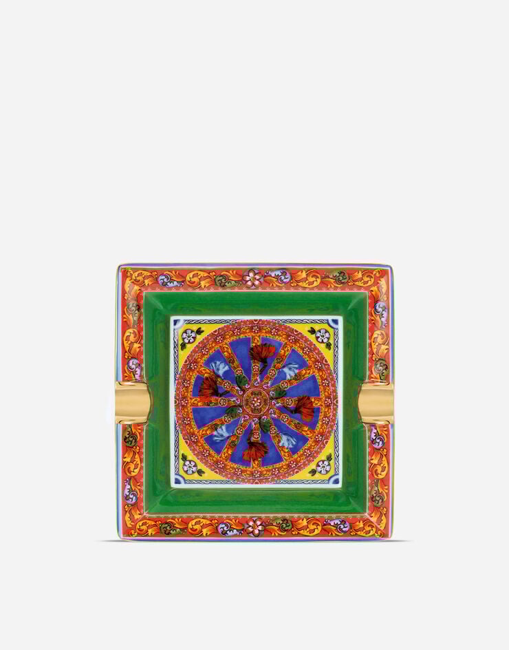 Dolce & Gabbana Porcelain Ashtray Multicolor TCC101TCAGT