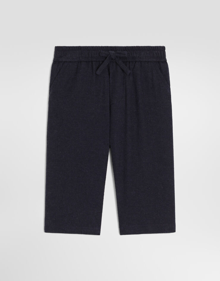 Dolce & Gabbana Pantalones en franela melange Dolce & Gabbana Pantalones en franela melange Grey L15P50FU5ZI
