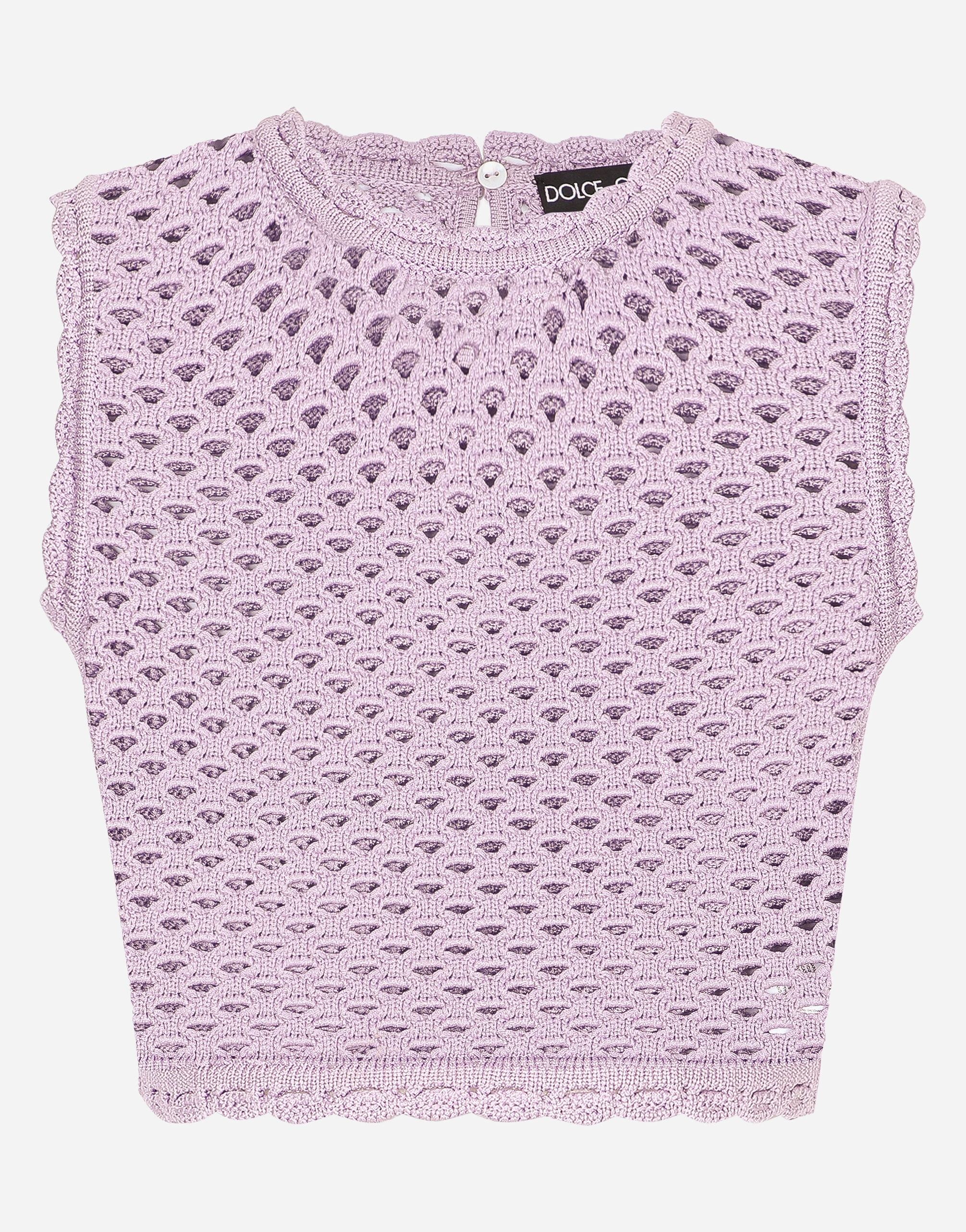 Dolce & Gabbana Crochet crop top Print FXX06TJCVYK