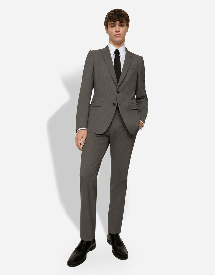 Dolce & Gabbana Single-breasted stretch wool Martini-fit suit Grey GK0RMTFURM7