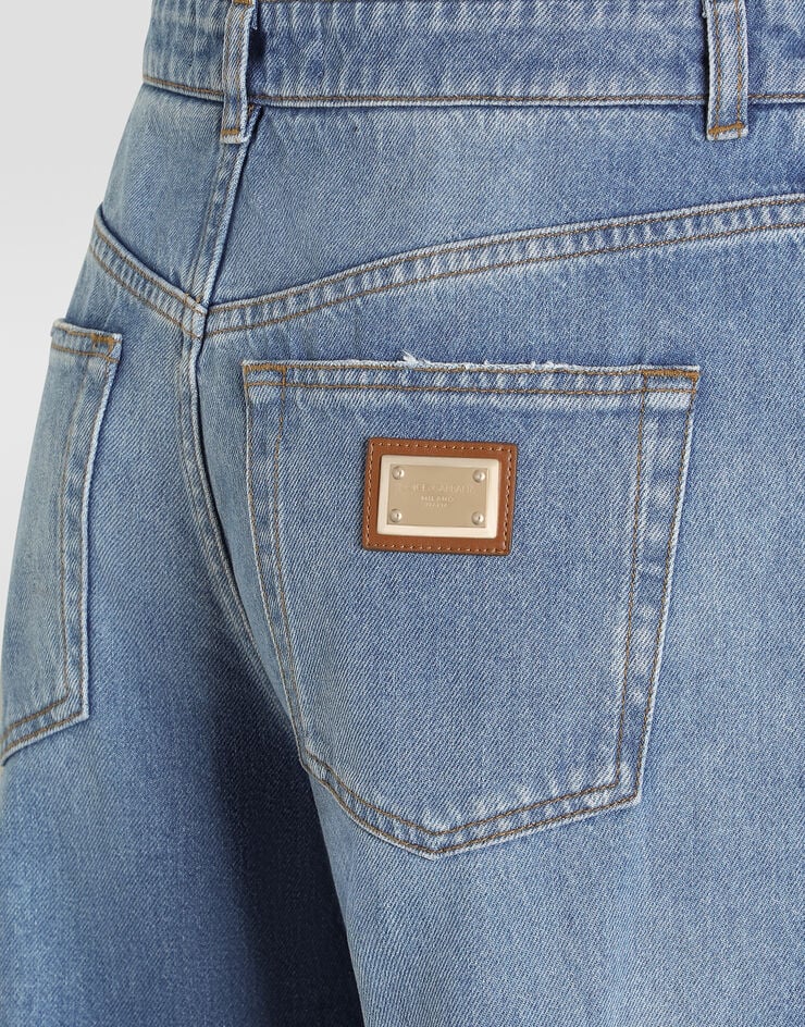 Dolce & Gabbana Pantalon cinq poches en denim Dolce & Gabbana Pantalon cinq poches en denim Multicolor FTDKQDG8PI1