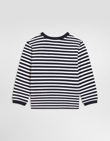 Dolce & Gabbana Serafino in striped jersey Multicolor L1JTKZFBGAV
