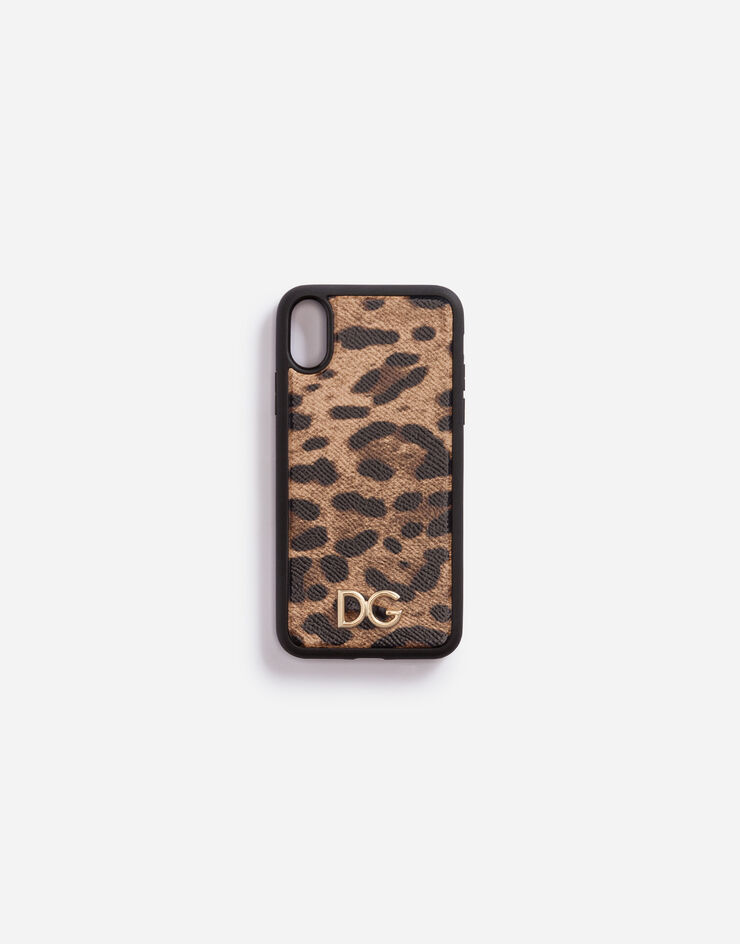 Dolce & Gabbana Leopard print dauphine calfskin iPhone X cover STAMPA LEO BI2408AI899