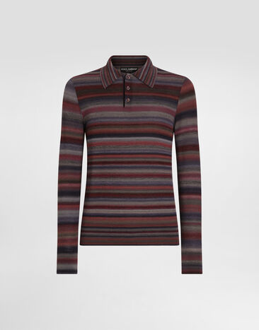 Dolce & Gabbana Striped wool polo shirt  GXZC2TJDVL1