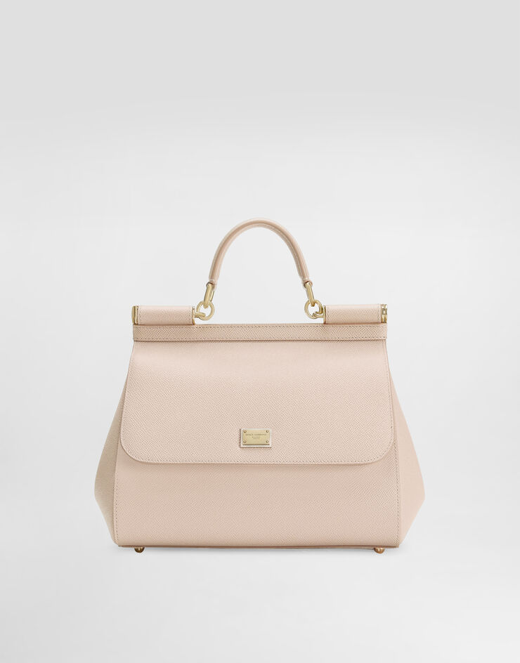 Dolce & Gabbana حقيبة يد Sicily كبيرة وردي BB6002B1001