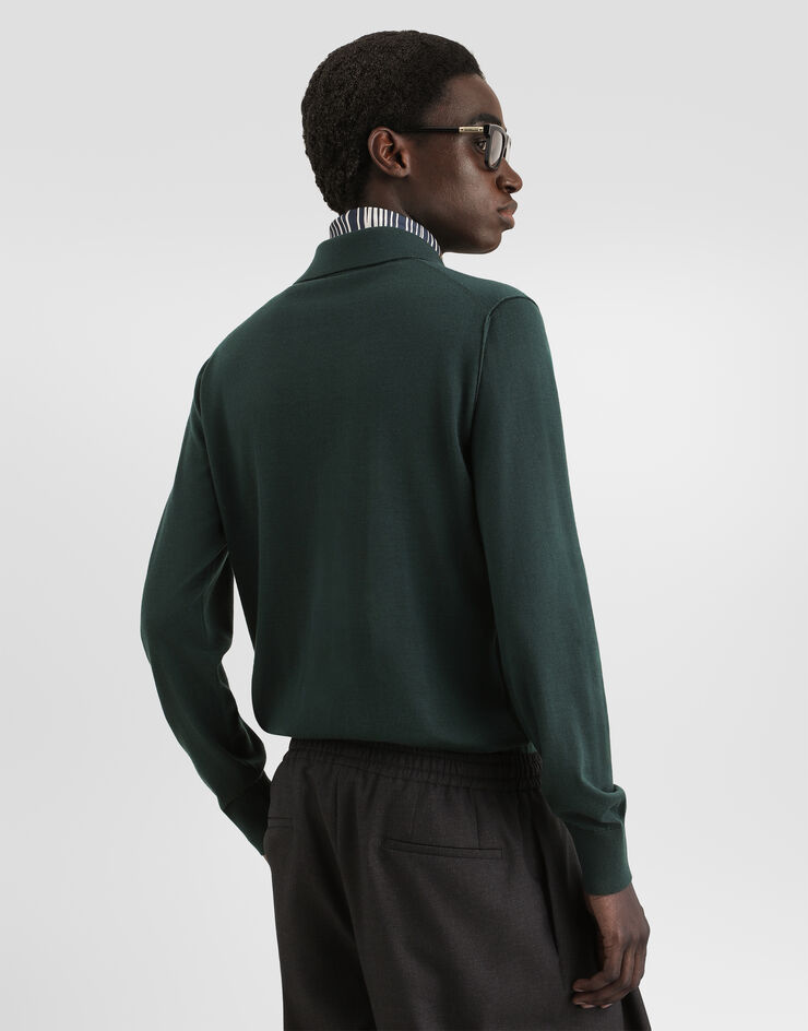 Dolce & Gabbana Knit cashmere polo shirt Dolce & Gabbana Knit cashmere polo shirt GXZ25TJBW1W