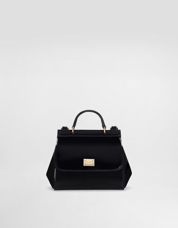 Dolce & Gabbana Patent leather mini Sicily bag Blue EB0003A1067