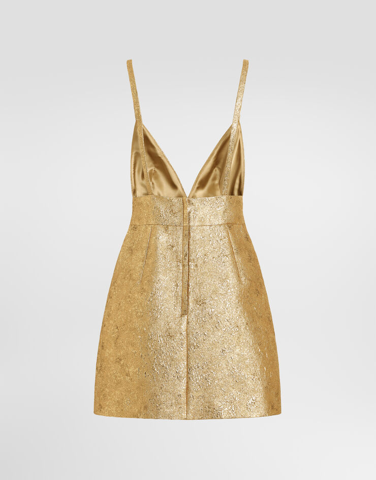 Dolce & Gabbana Lamé jacquard dress Dolce & Gabbana Lamé jacquard dress Gold F620OTFJODW
