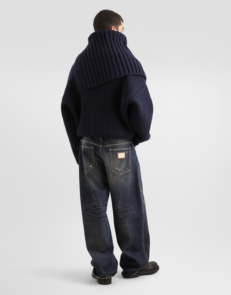 Dolce & Gabbana Wool turtleneck Dolce & Gabbana Wool turtleneck Blue GXWA8TJDVNO