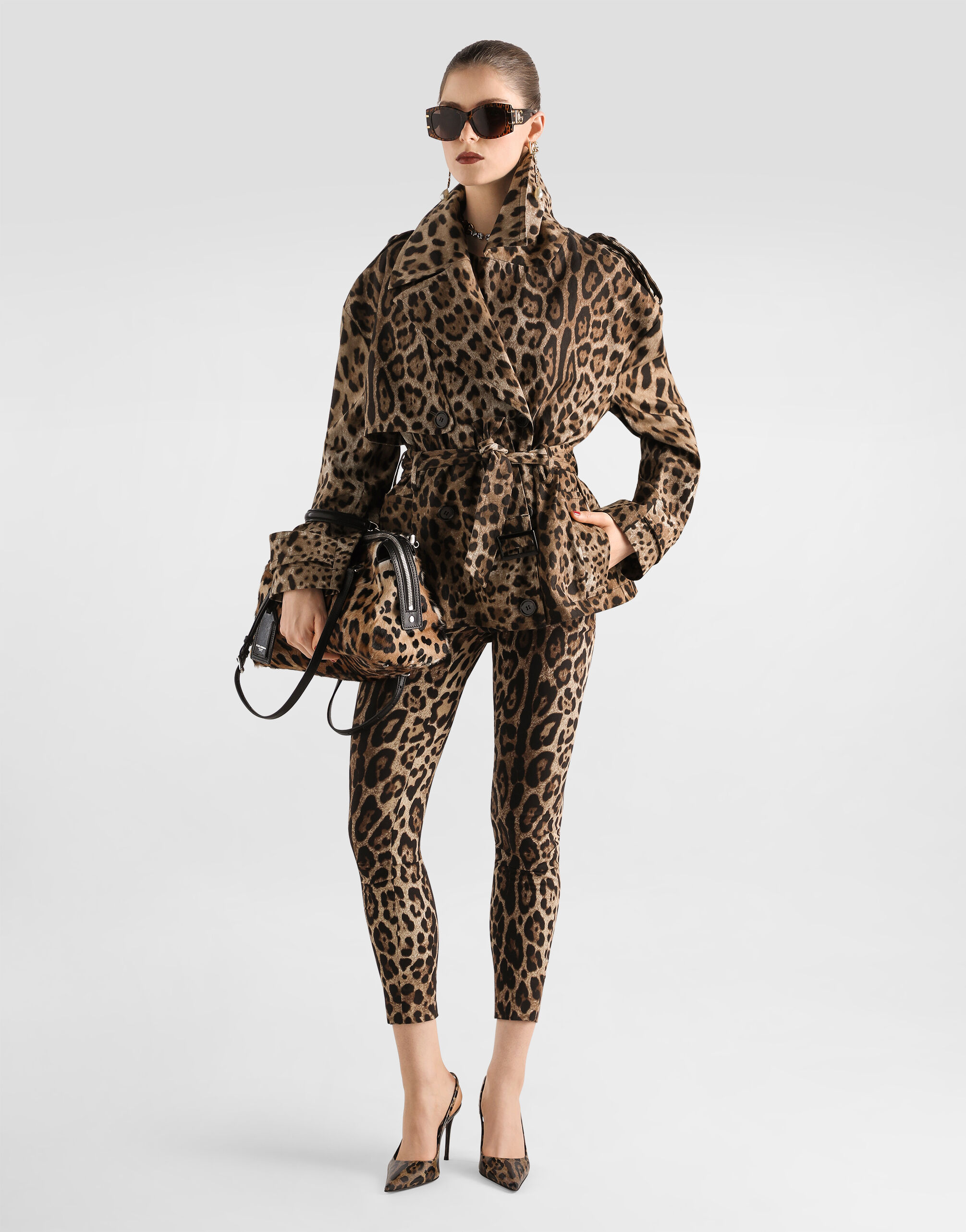 Leo-print cady leggings - thumbnail 2