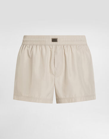 Dolce & Gabbana Short swim trunks with tag Beige M4F35TONR46