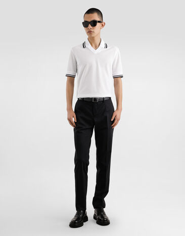 Dolce & Gabbana Piqué polo shirt White G8SX9THU7UT