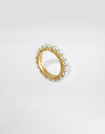 Dolce & Gabbana Pearl Earrings 18-carat yellow gold and pearls Gold WRKS1GWPEA1