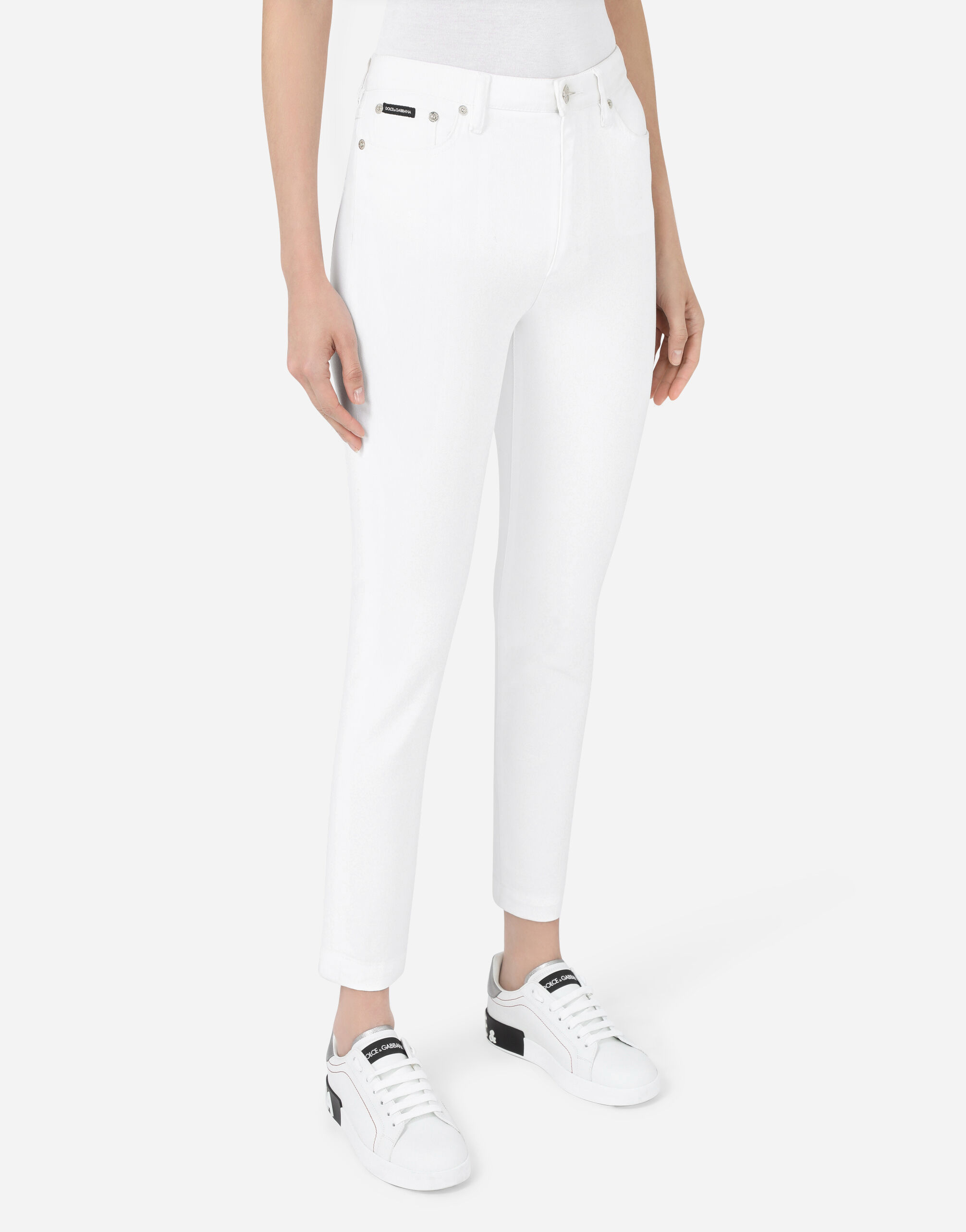 Dolce gabbana white jeans top