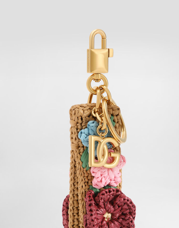 Dolce & Gabbana Crochet raffia keychain Dolce & Gabbana Crochet raffia keychain Multicolor BI3456A0209