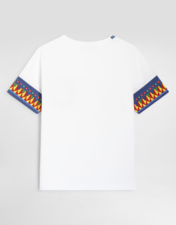 Dolce & Gabbana Carretto-print jersey t-shirt Multicolor L4JTITG7P9F