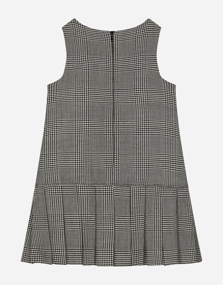 Dolce & Gabbana Abito in lana principe di galles Multicolore L53DV8FQ2N2