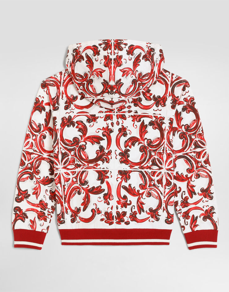 Dolce & Gabbana Majolica-print hoodie Multicolor L4JWJTII7KU