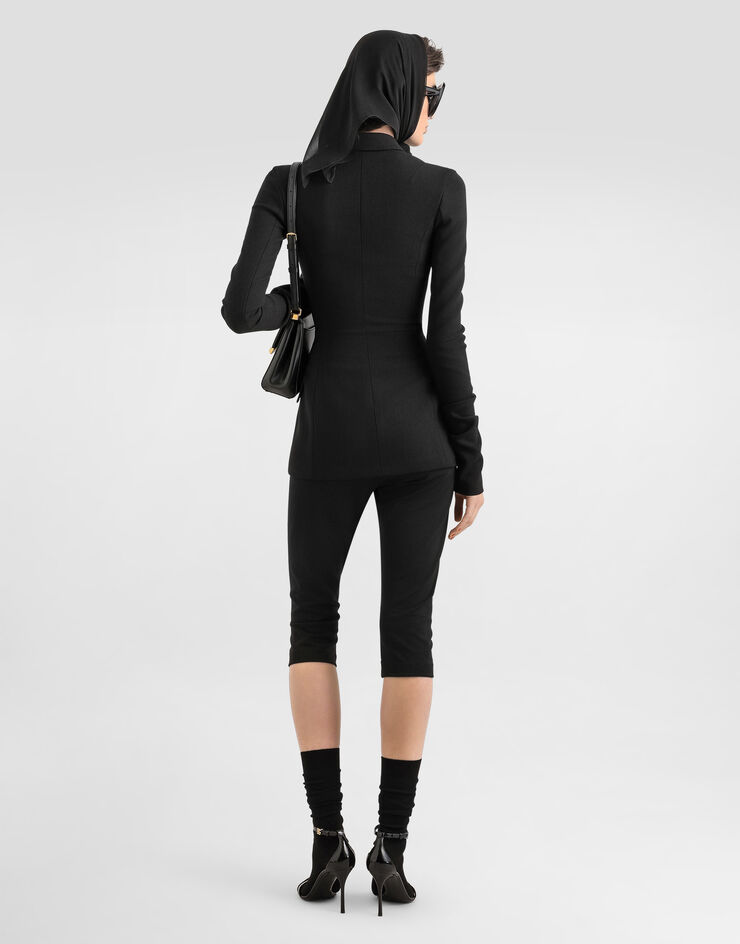 Dolce & Gabbana Leggings in jersey punto milano Nero FTDLVTFUGN7
