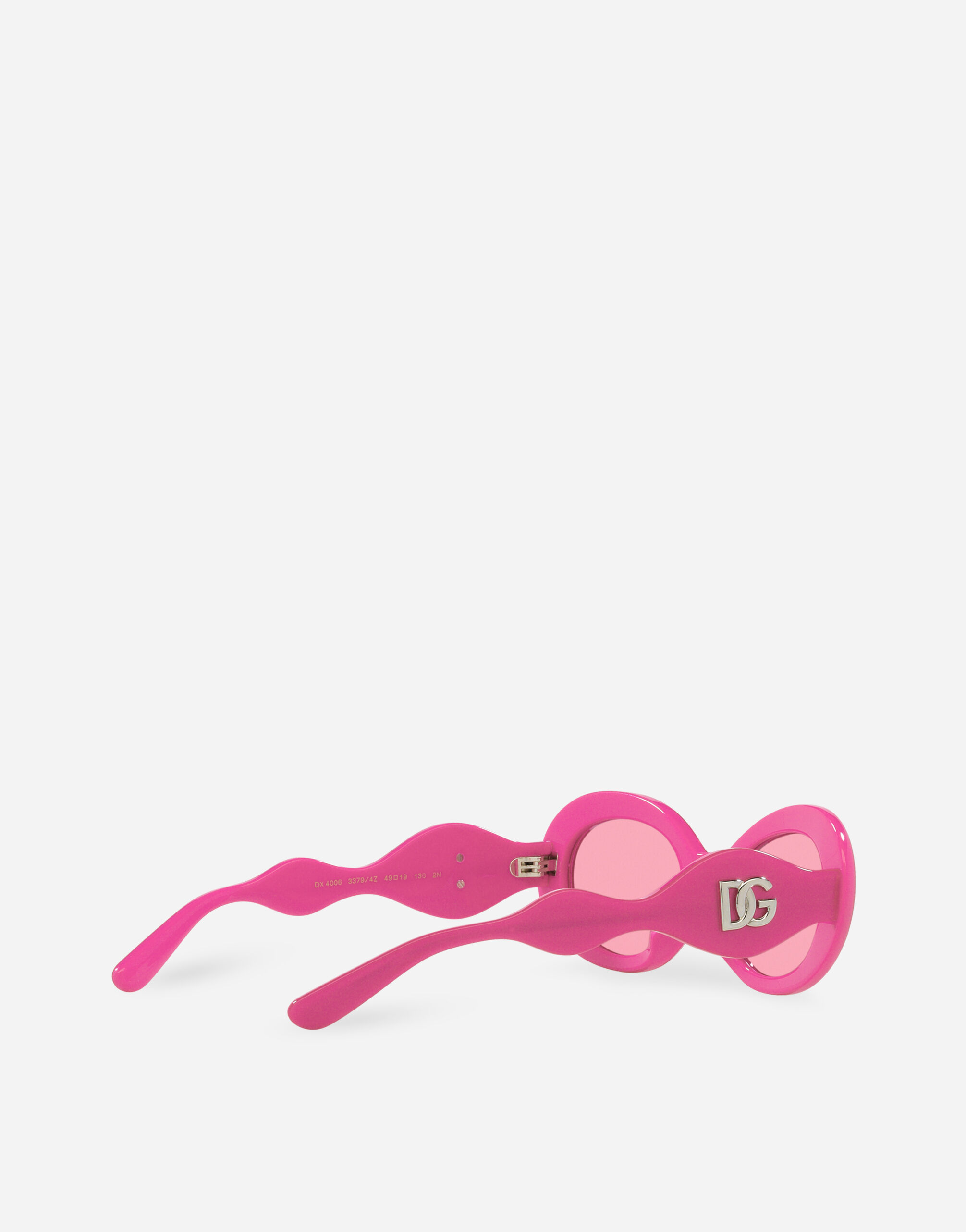 DG Crossed sunglasses in Fuchsia for Girls | Dolce&Gabbana®