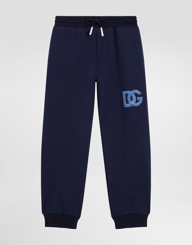 Dolce & Gabbana Fleece trousers with DG Print L4JPIGII7IJ