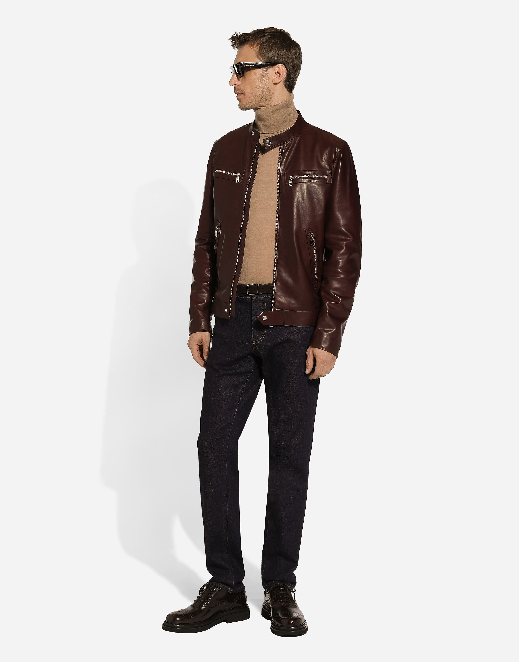 半額満載！スーパーSALE グランドセール！ for Multicolor in jacket Leather Men Dolce&Gabbana® | ジャケット・アウター