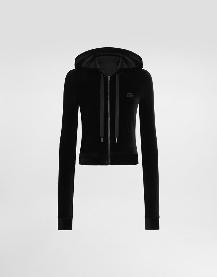 Dolce & Gabbana Chenille sweatshirt Dolce & Gabbana Chenille sweatshirt Black F9U86ZFUGUE