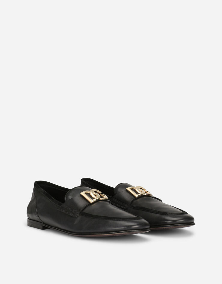 Dolce & Gabbana 小牛皮便鞋 黑 A50462AQ993