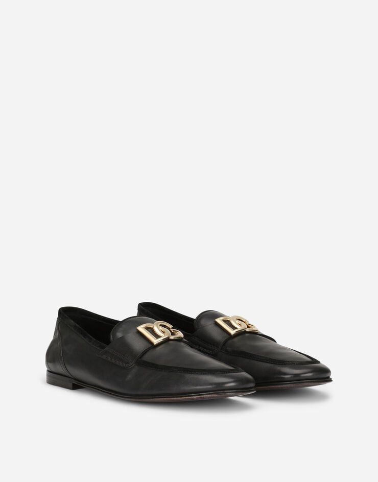 Dolce & Gabbana Pantofola in pelle di vitello Nero A50462AQ993