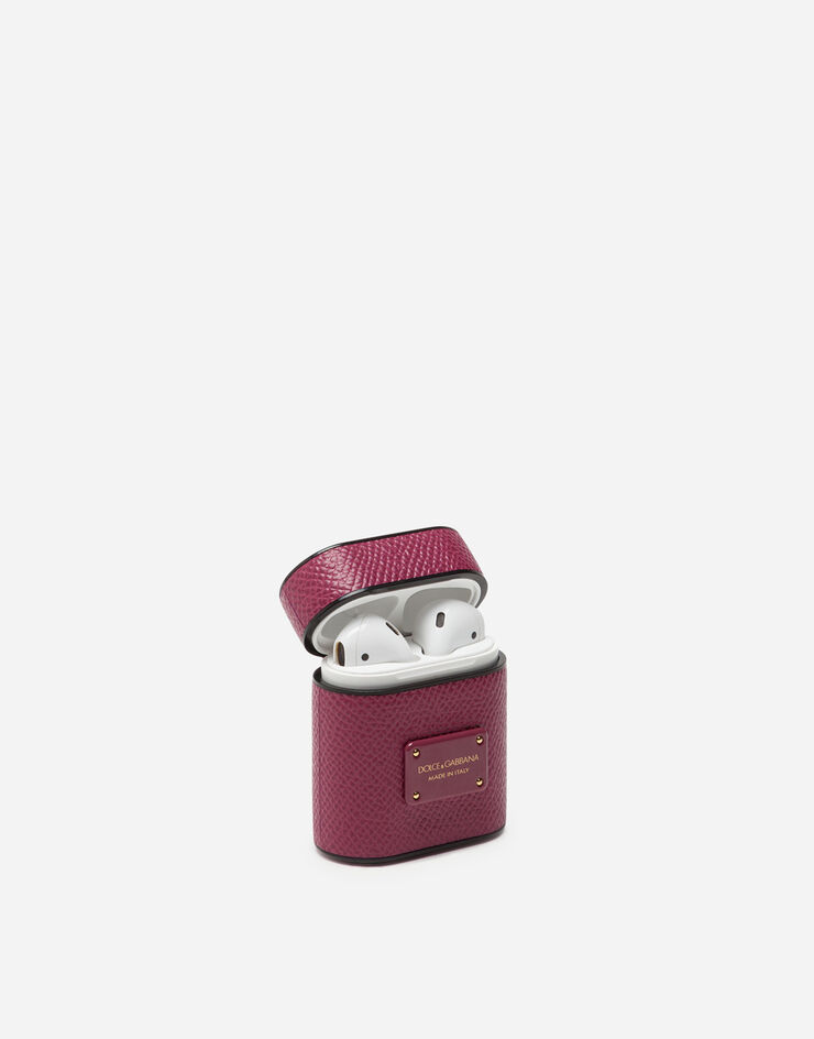 Dolce & Gabbana Dauphine calfskin airpods case FUCHSIA BI2572A1001