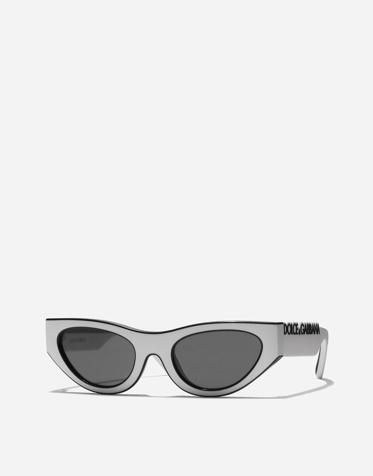 Dolce & Gabbana DG Logo Sunglasses White/black VG601GVN587