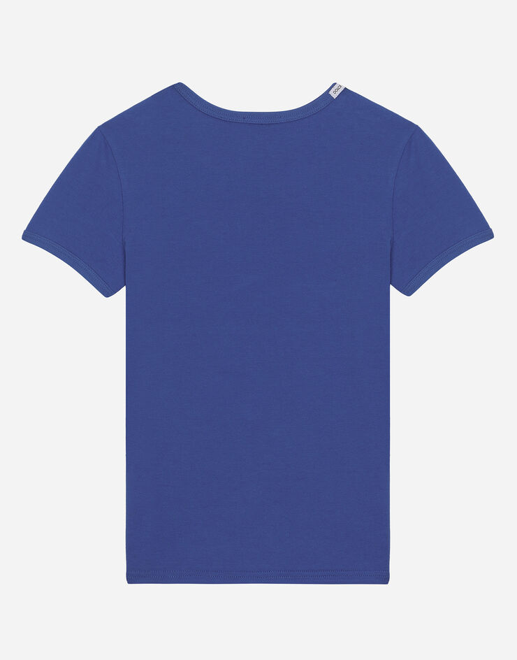 Dolce & Gabbana 平纹针织短袖 T 恤（两件入） 蓝 L4J703G7OCU