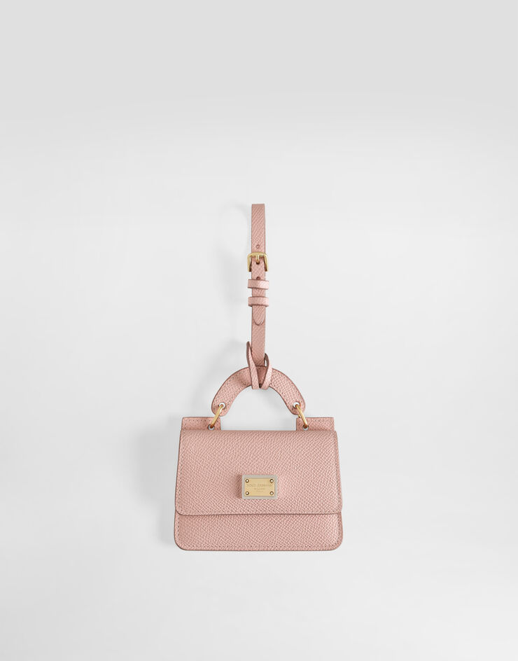 Dolce & Gabbana Kartenetui aus Dauphine-Kalbsleder Pink BI3401A1001