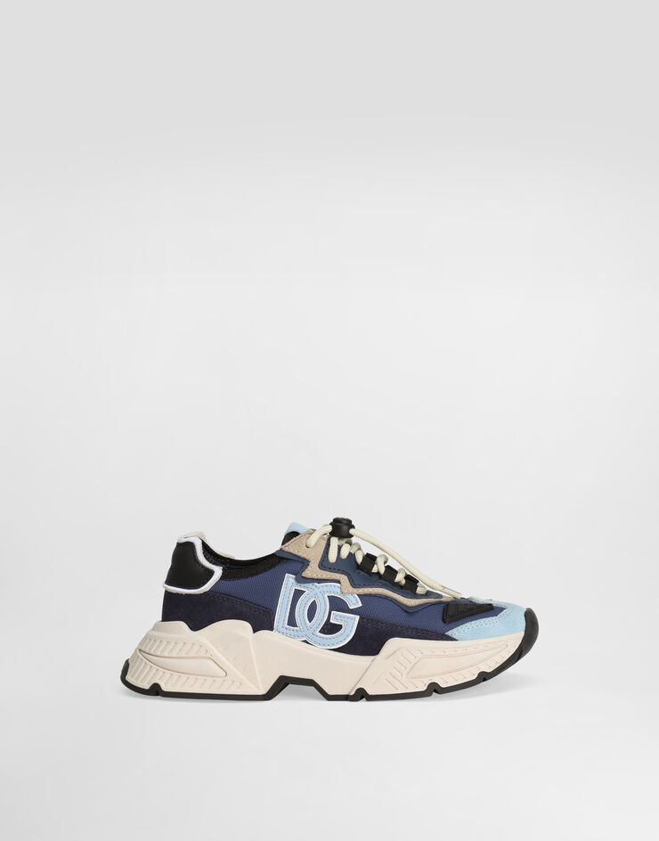 Dolce & Gabbana Nylon mesh Daymaster sneakers with DG logo Blue D11242AU402