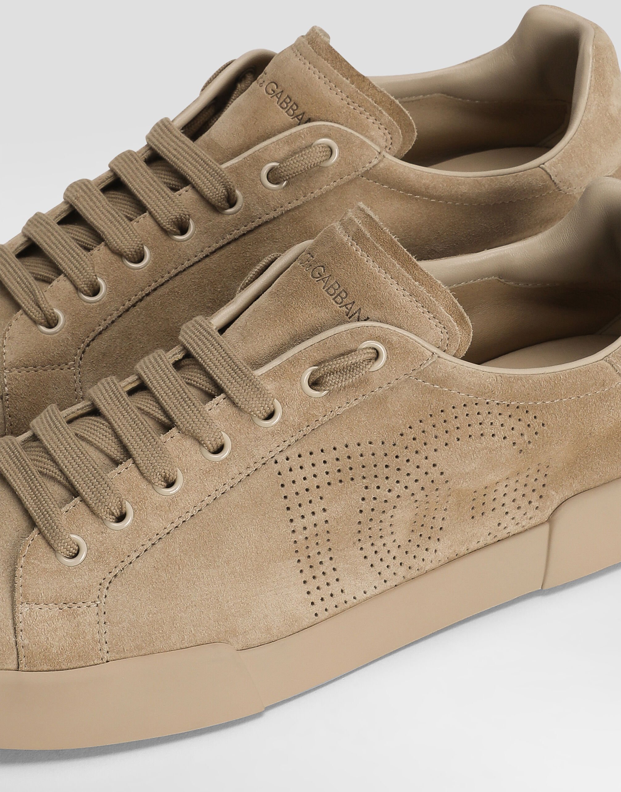 Calfskin Strobel Portofino Light sneakers in Beige for Men