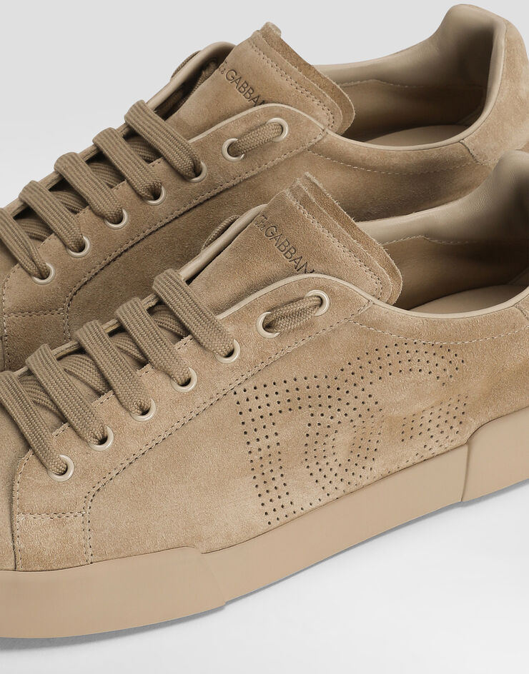 Dolce & Gabbana Zapatilla Strobel Portofino Light en piel de becerro Beige CS2324A9T67