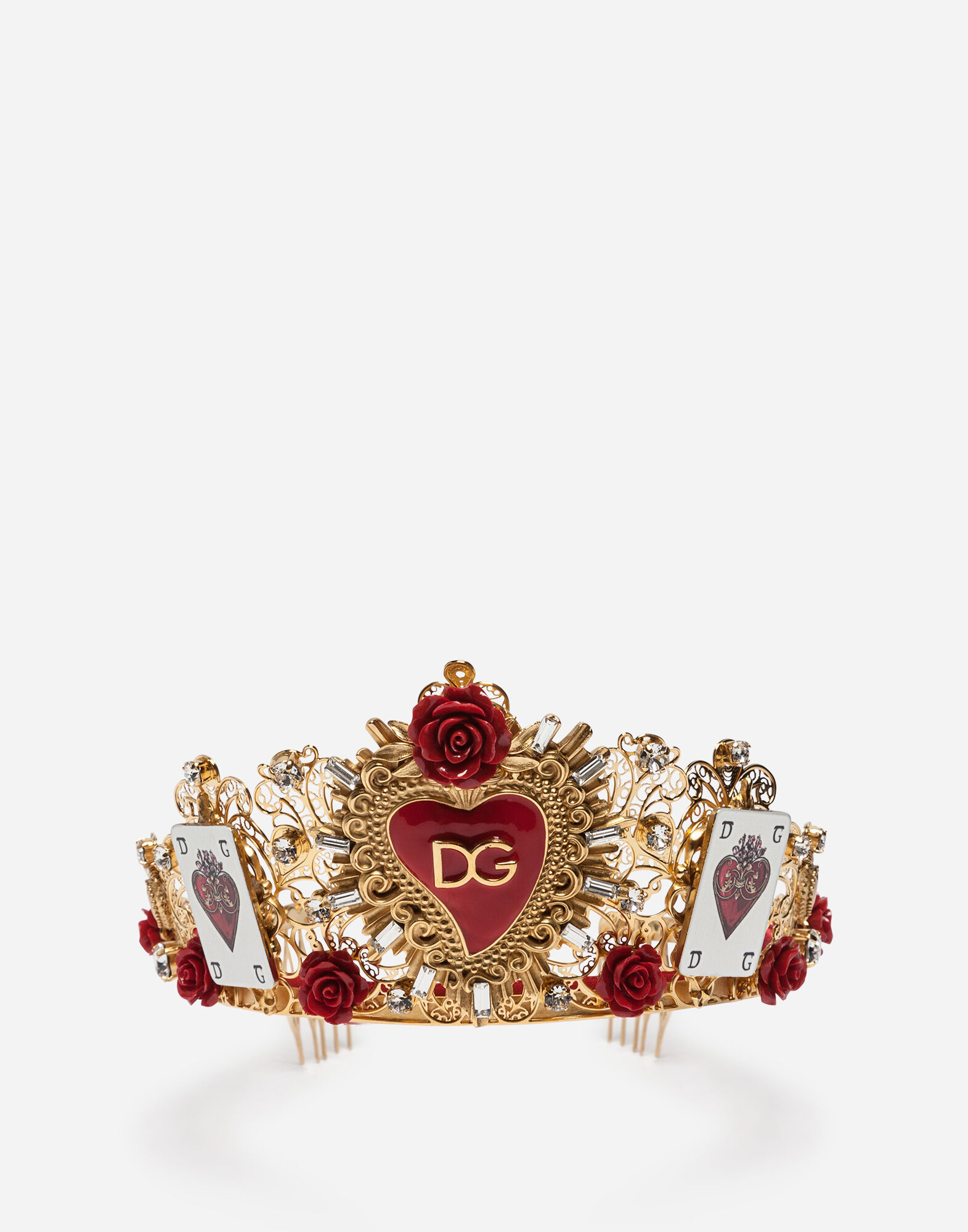 TIARA WITH DECORATIVE ELEMENTS