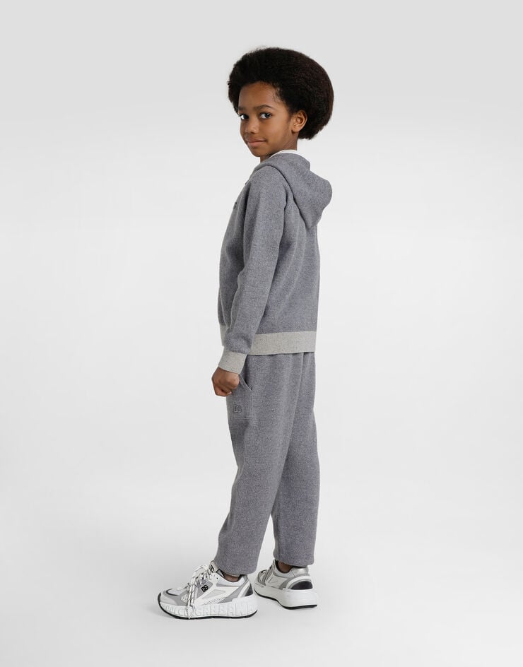 Dolce & Gabbana Pantaloni in felpa di lana e cashmere Grigio L4KP13JGMB8