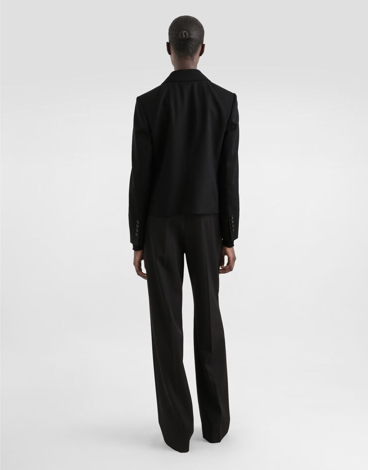 Dolce & Gabbana Bi-stretch sallia jacket Black F29NGTFUBGC