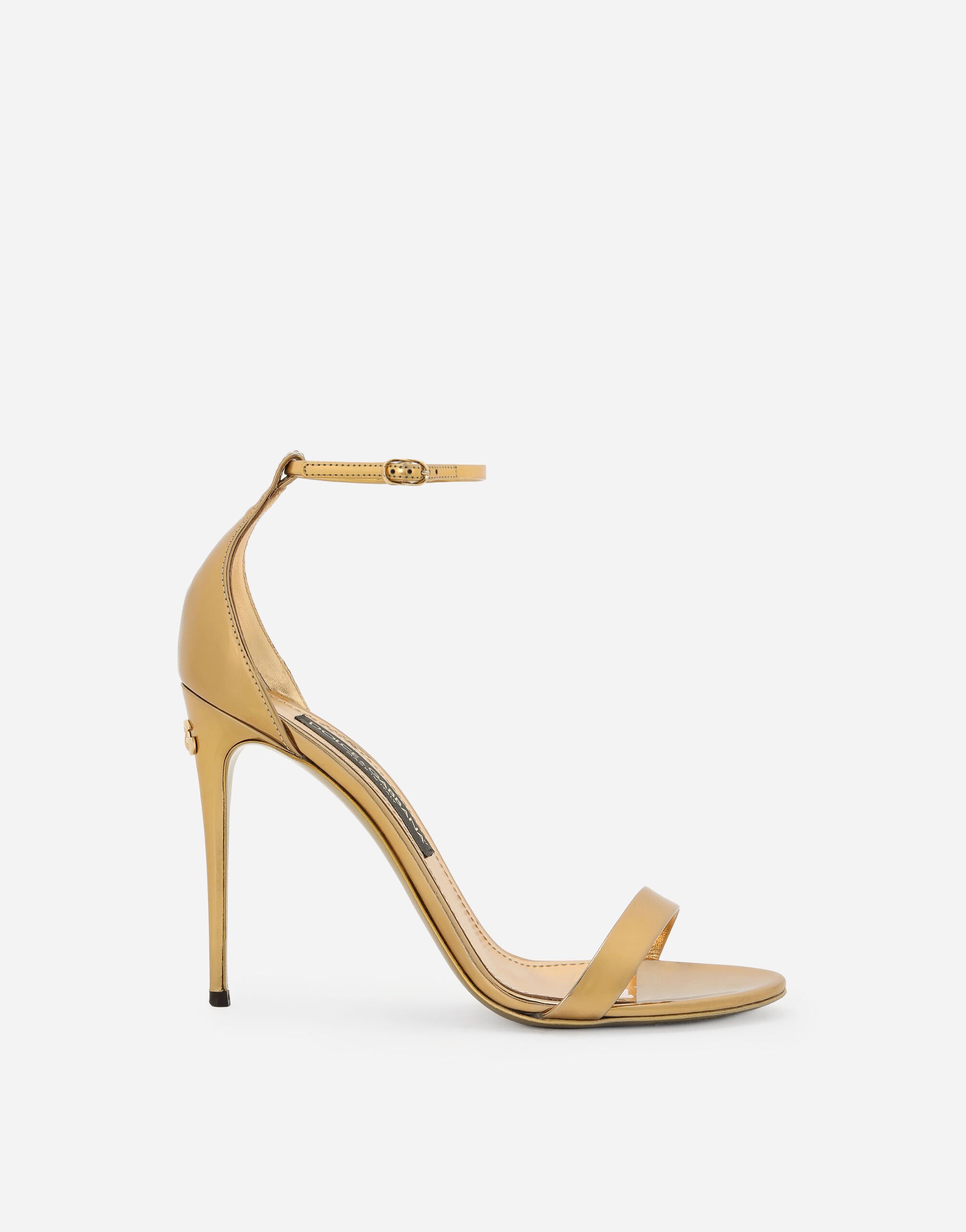 Dolce & Gabbana Mirrored-effect calfskin sandals Print CR1751AV885