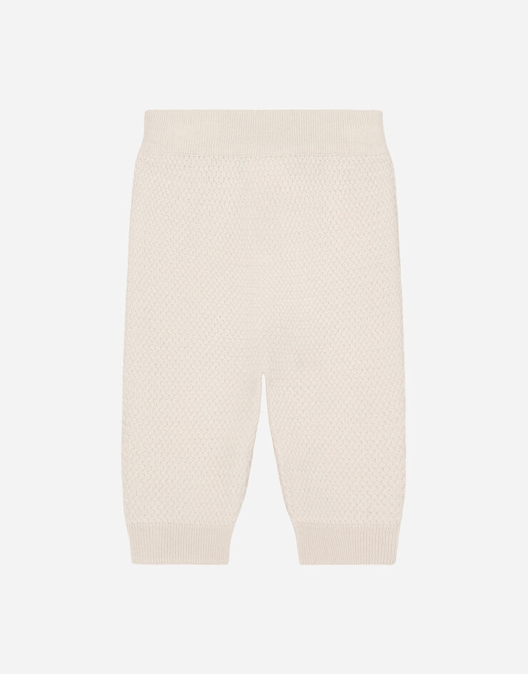 Dolce & Gabbana バスケット編みステッチ ニット パンツ Grey L1KP04JFMFB