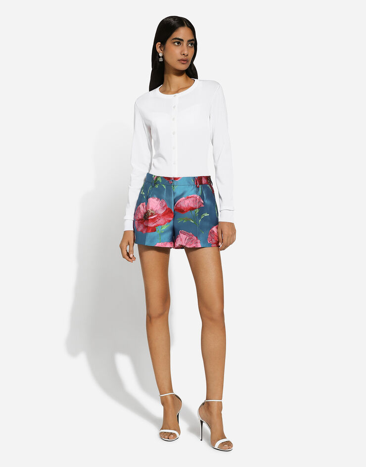 Dolce & Gabbana 真丝圆领开衫 白 FXJ16ZJEMM0