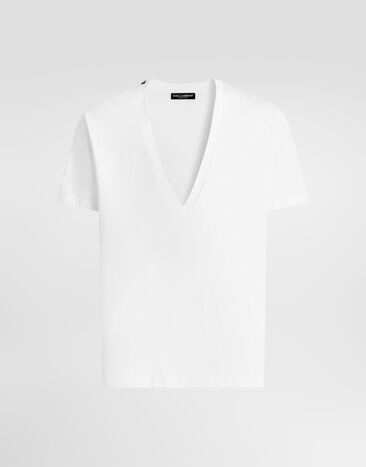 Dolce & Gabbana Jersey T-shirt Dolce & Gabbana Jersey T-shirt White G8QD3TFU7EQ
