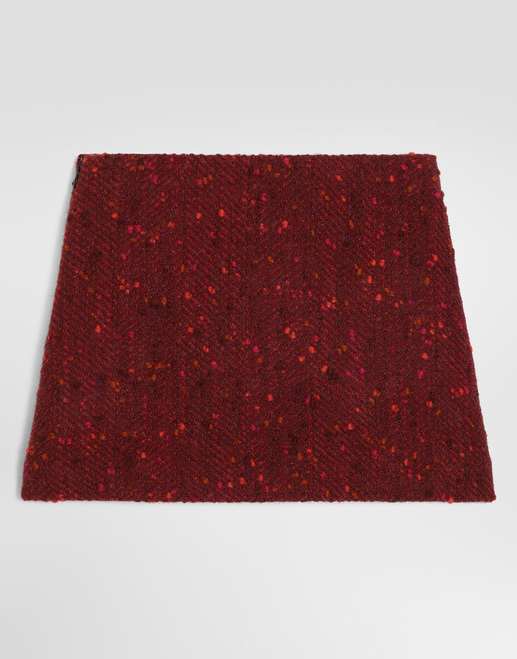 Dolce & Gabbana Chevron bouclé skirt Dolce & Gabbana Chevron bouclé skirt Multicolor L56I15FCZAU